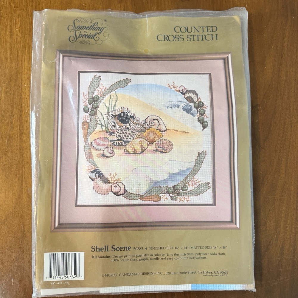 Vintage Something Special Counted Cross Stitch "Shell Scene" 50382